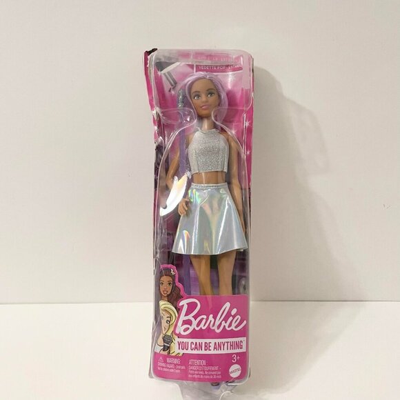 Barbie Careers Pop Star You Can Be Anything Doll Purple Hair Damaged Box - Picture 13 of 13